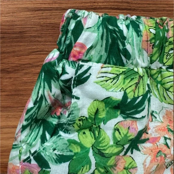 Janie and Jack Tropical Floral Ruffle Hem Shorts Size 12-18 Months - Picture 3 of 4